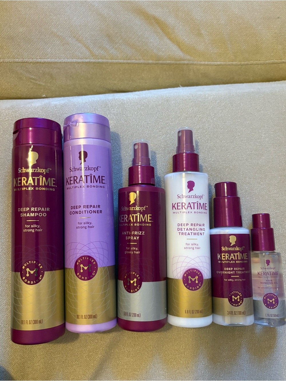 Schwarzkopf - NIB Keratime shampoo, conditioner and styling products